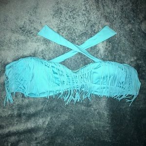 Final day ‼️ GUESS light blue swim top!